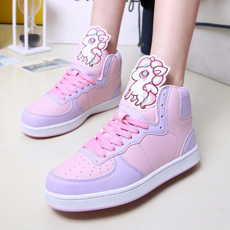 Unicorn High Top Sneakers