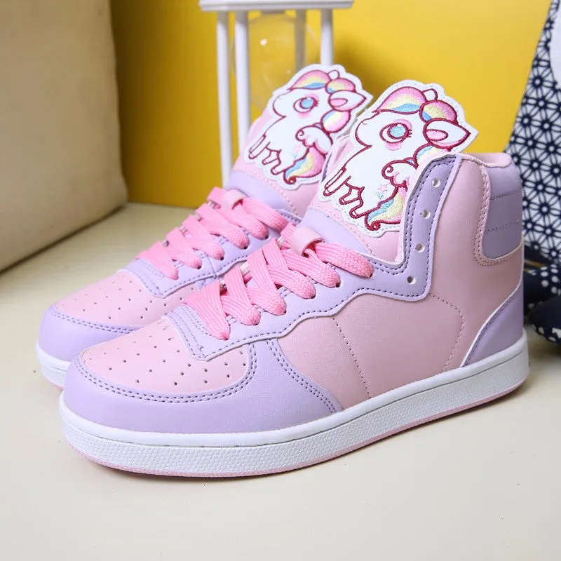 Unicorn High Top Sneakers