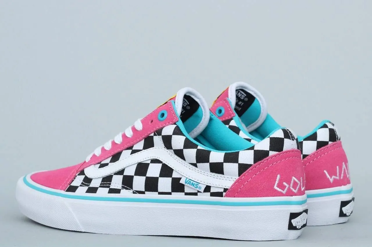 Vans Old Skool Pro Shoes Golf Wang Blue / Pink / White