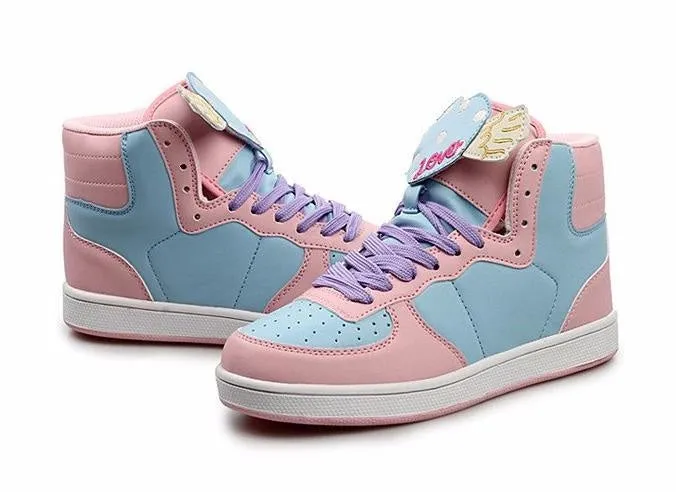 Winged Heart Hi Top Sneakers