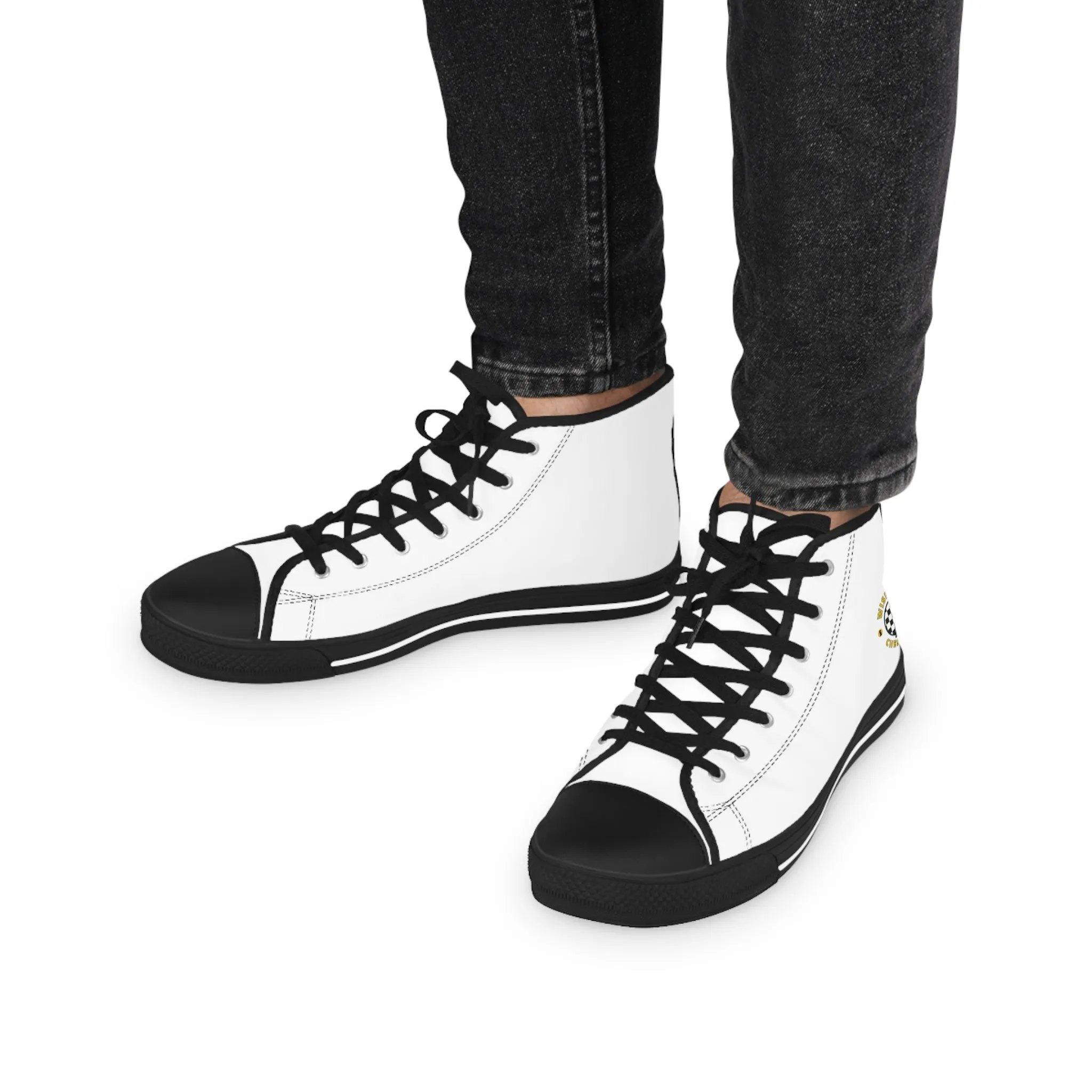 Wise Guy's Chess Club Men's High Top Sneakers