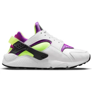 WMNS Nike Air Huarache-WHITE/NEON YELLOW-MAGENTA-BLACK