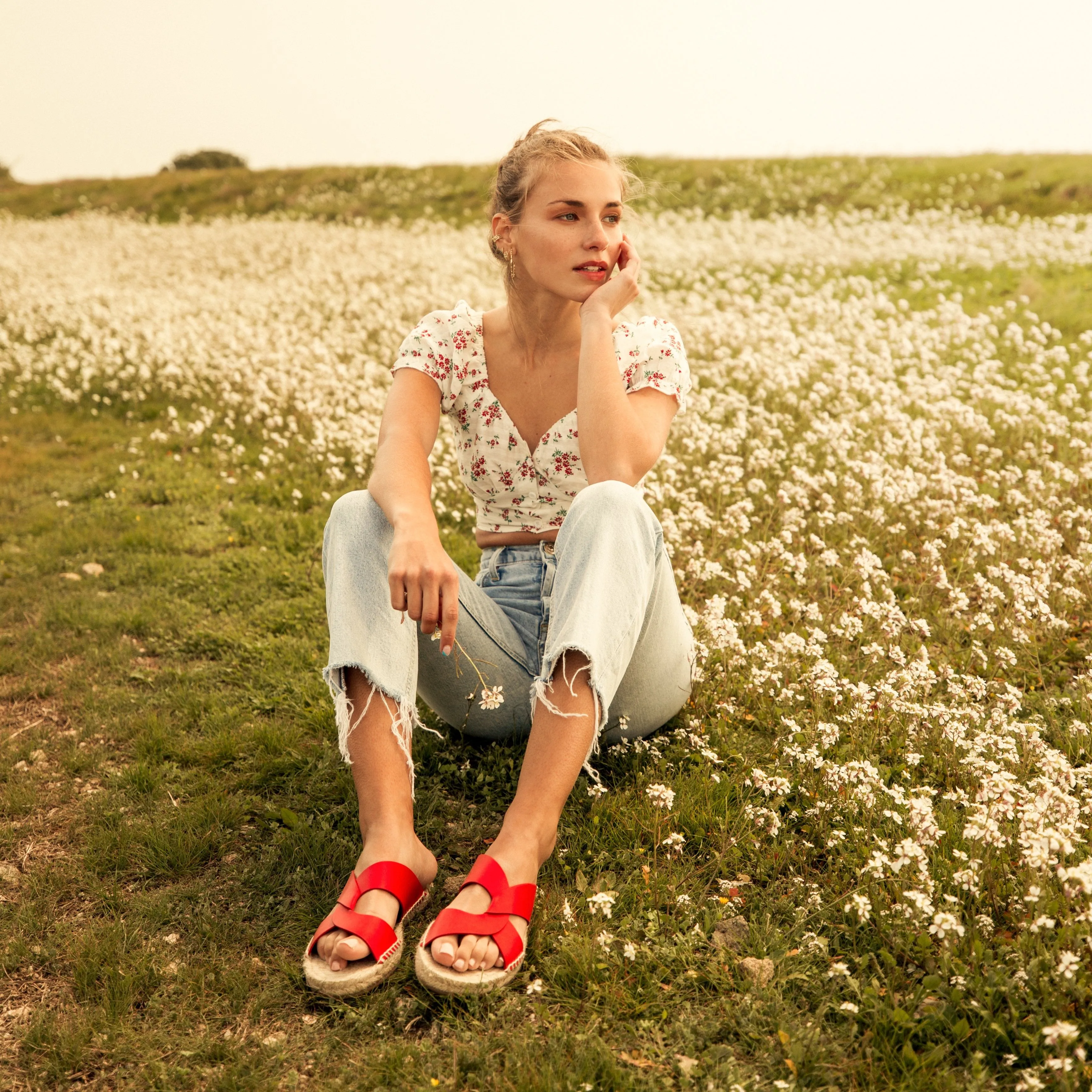 Women's Sandals Espadrilles Gobi Red