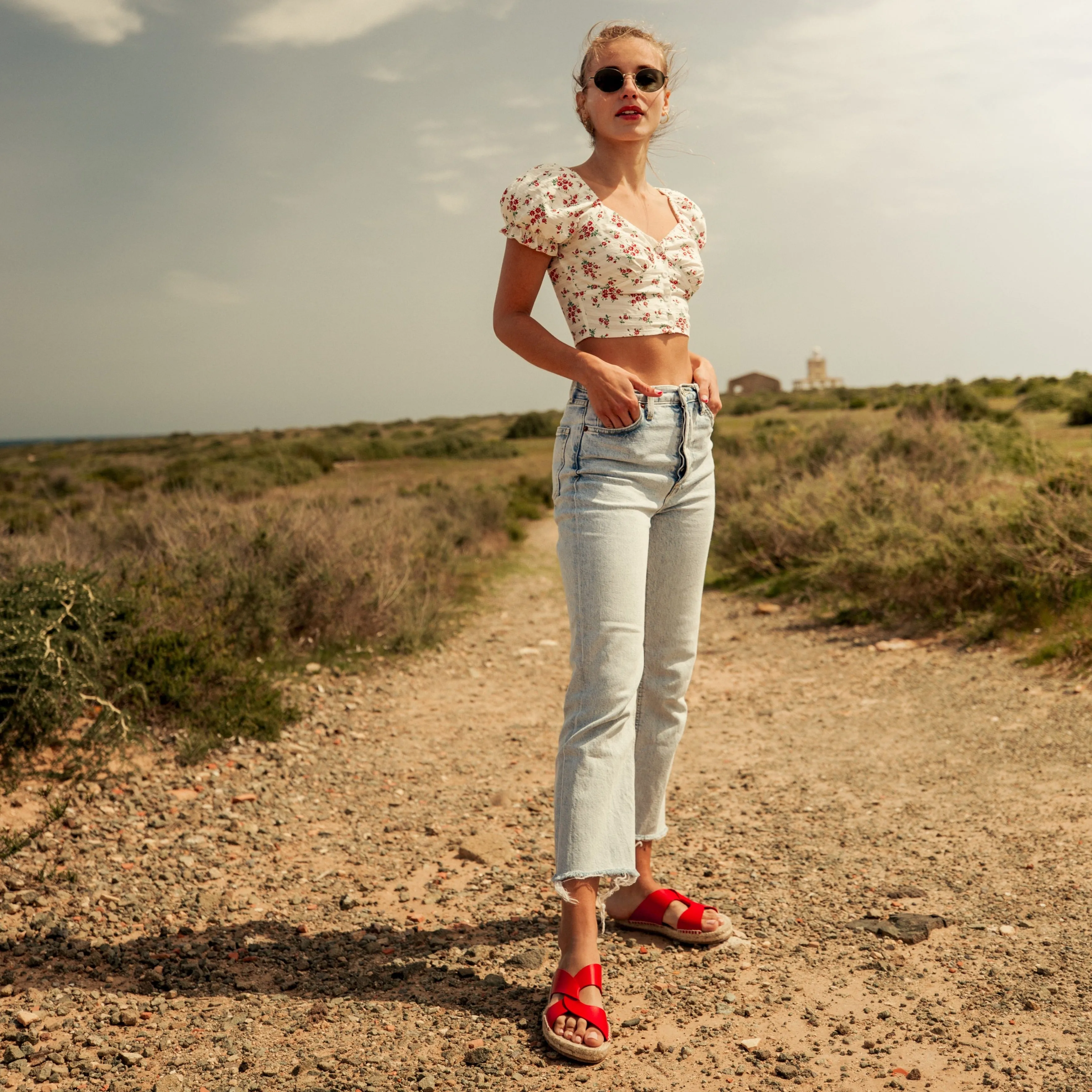 Women's Sandals Espadrilles Gobi Red