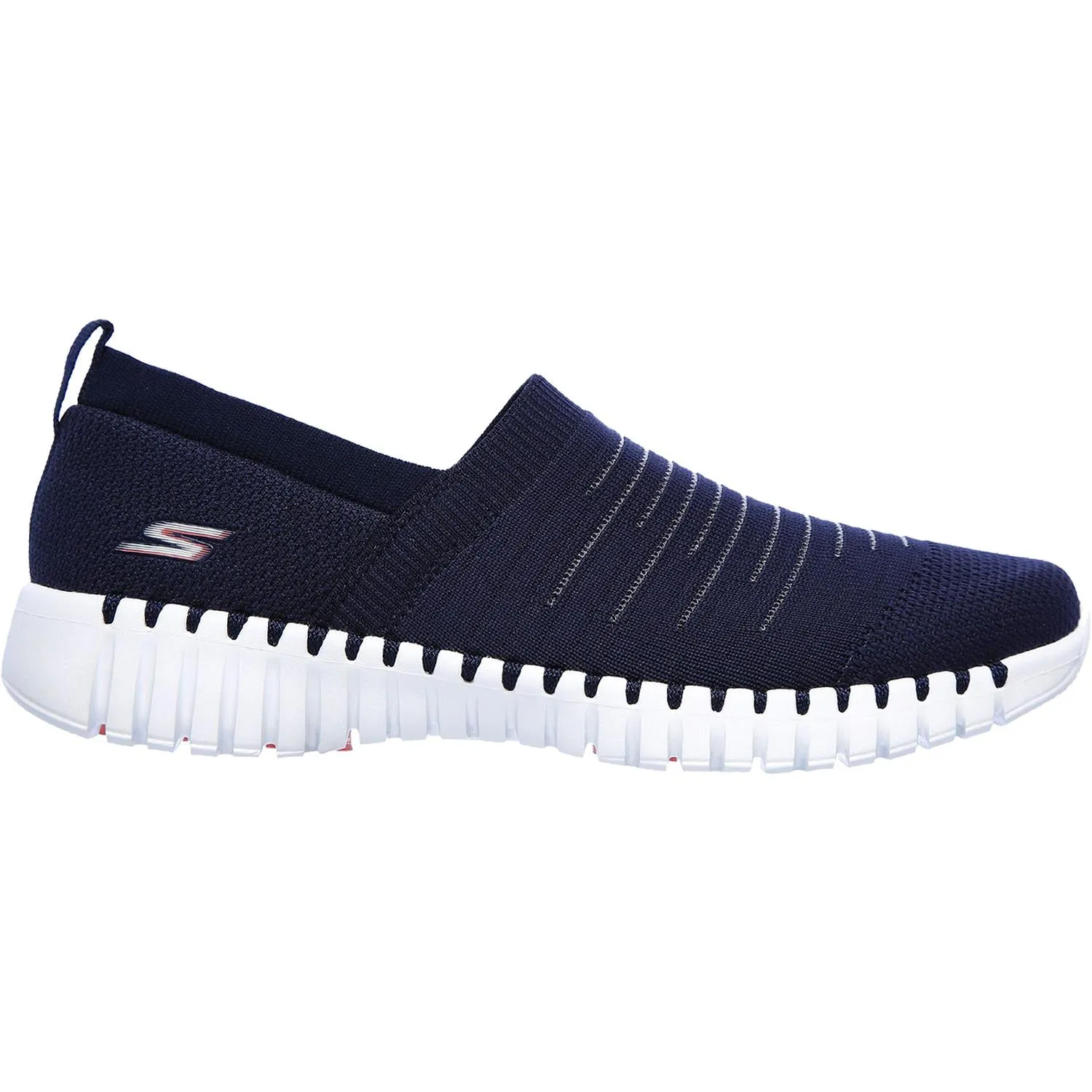 Women's Skechers GOwalk Smart Wise Navy/White Knit Fabric