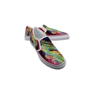 Women's Slip On Sneakers abstract multi color