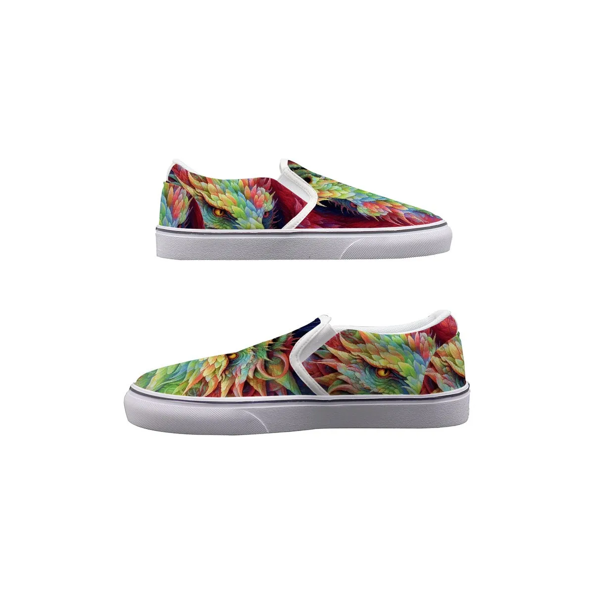 Women's Slip On Sneakers abstract multi color