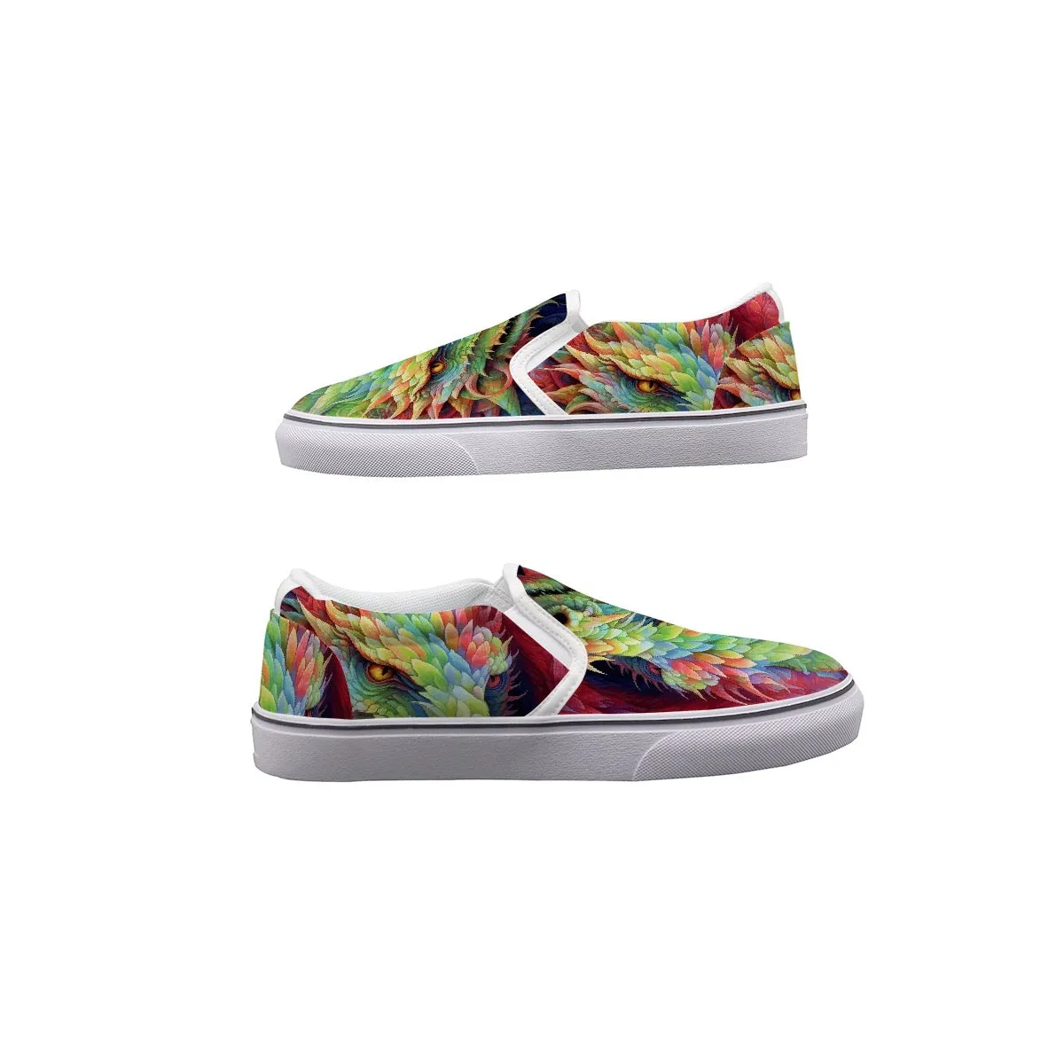 Women's Slip On Sneakers abstract multi color