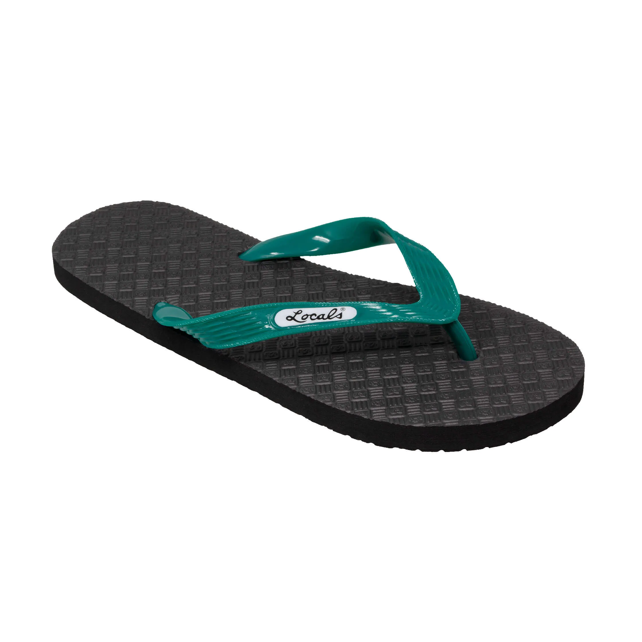 Women's Solid Green Strap Slippah