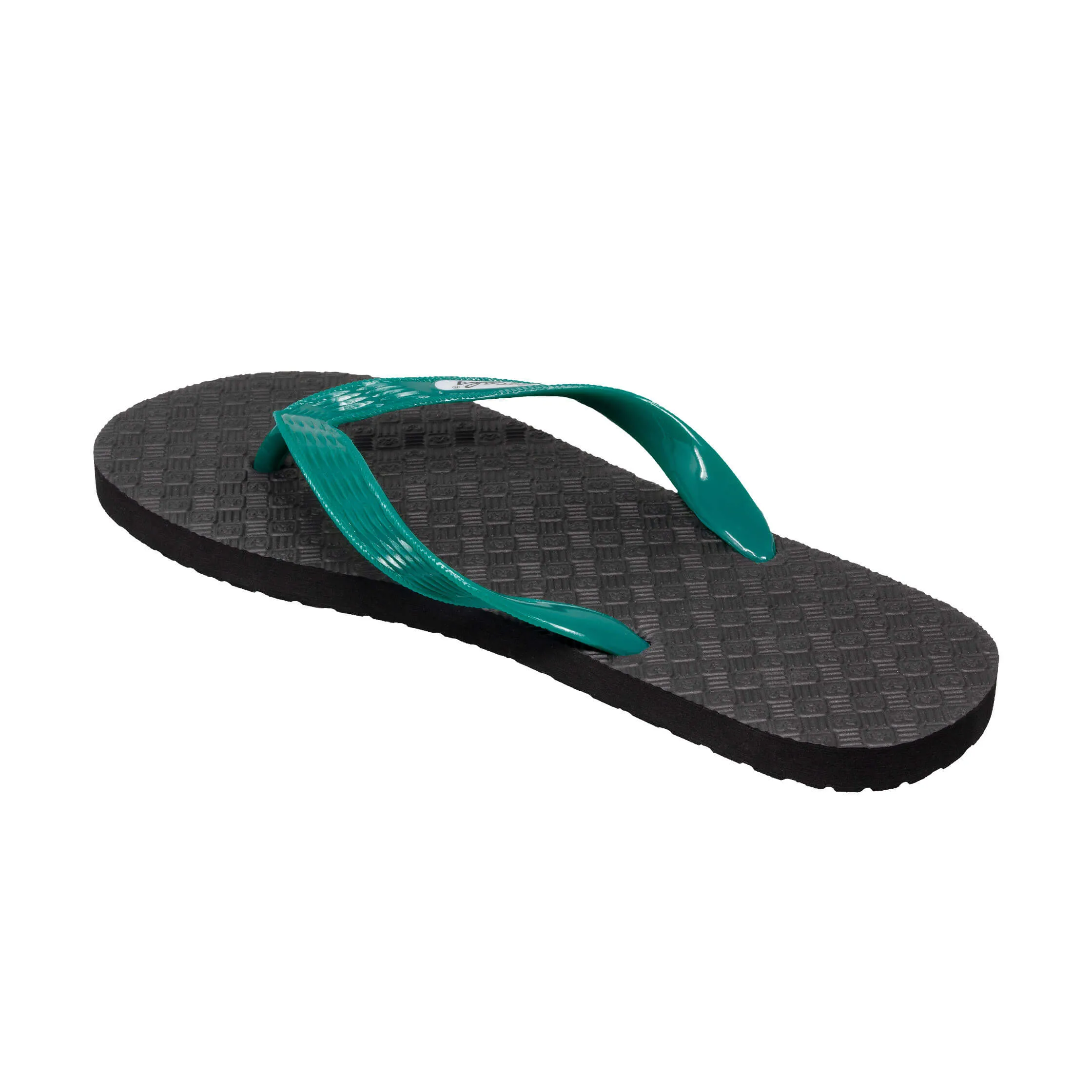 Women's Solid Green Strap Slippah