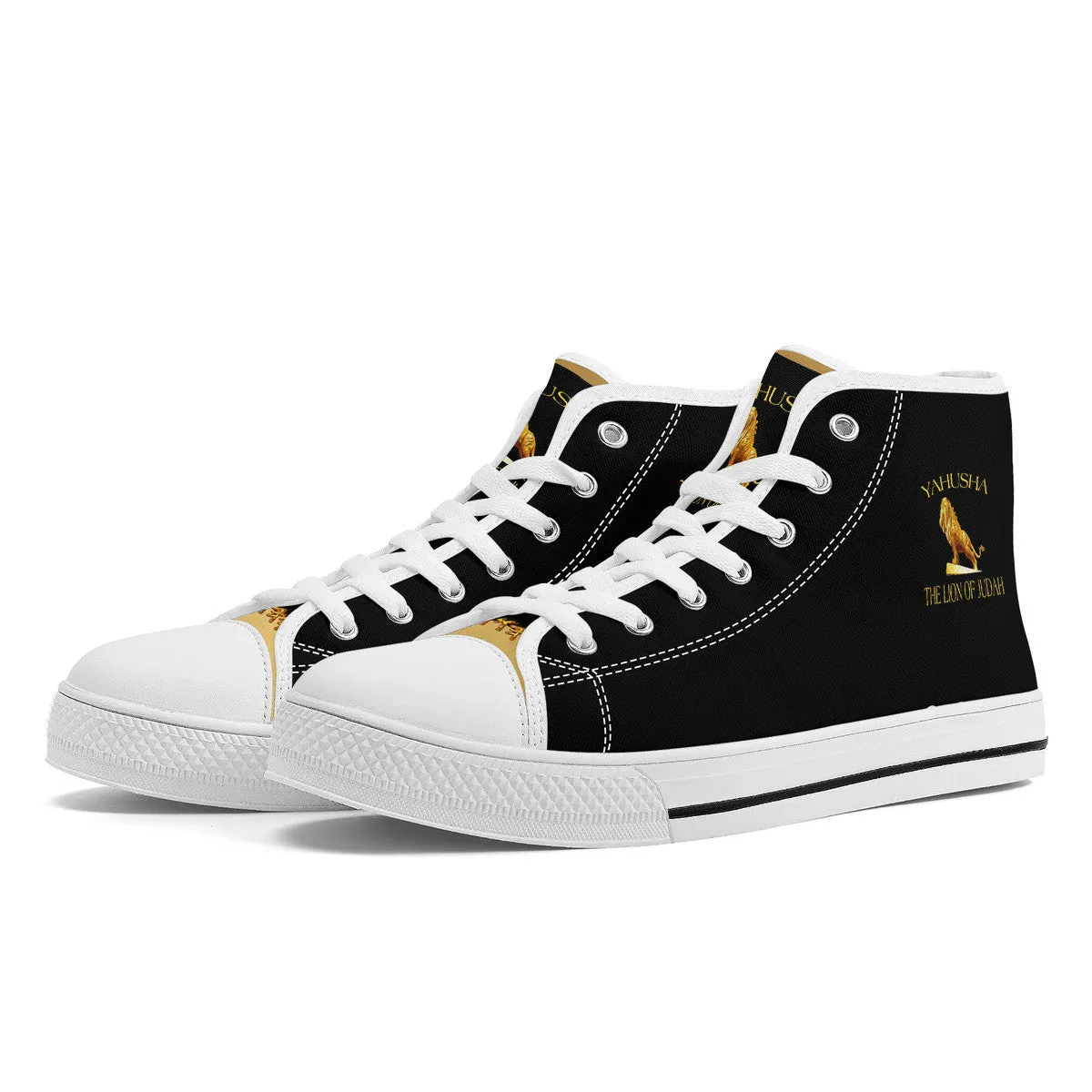 Yahusha-The Lion of Judah 01 High Top Unisex Canvas Shoes