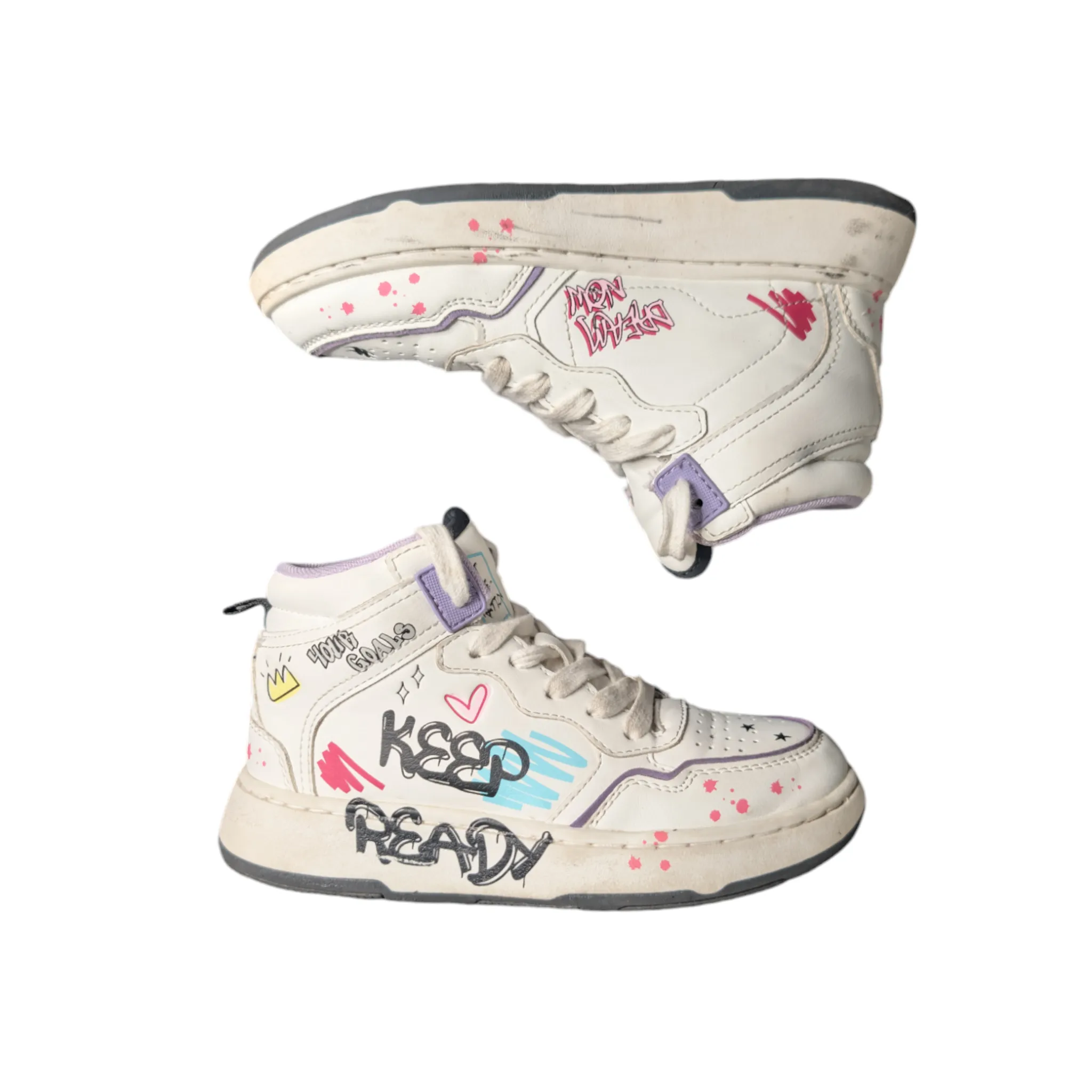 ZARA Graffiti High Top Sneakers